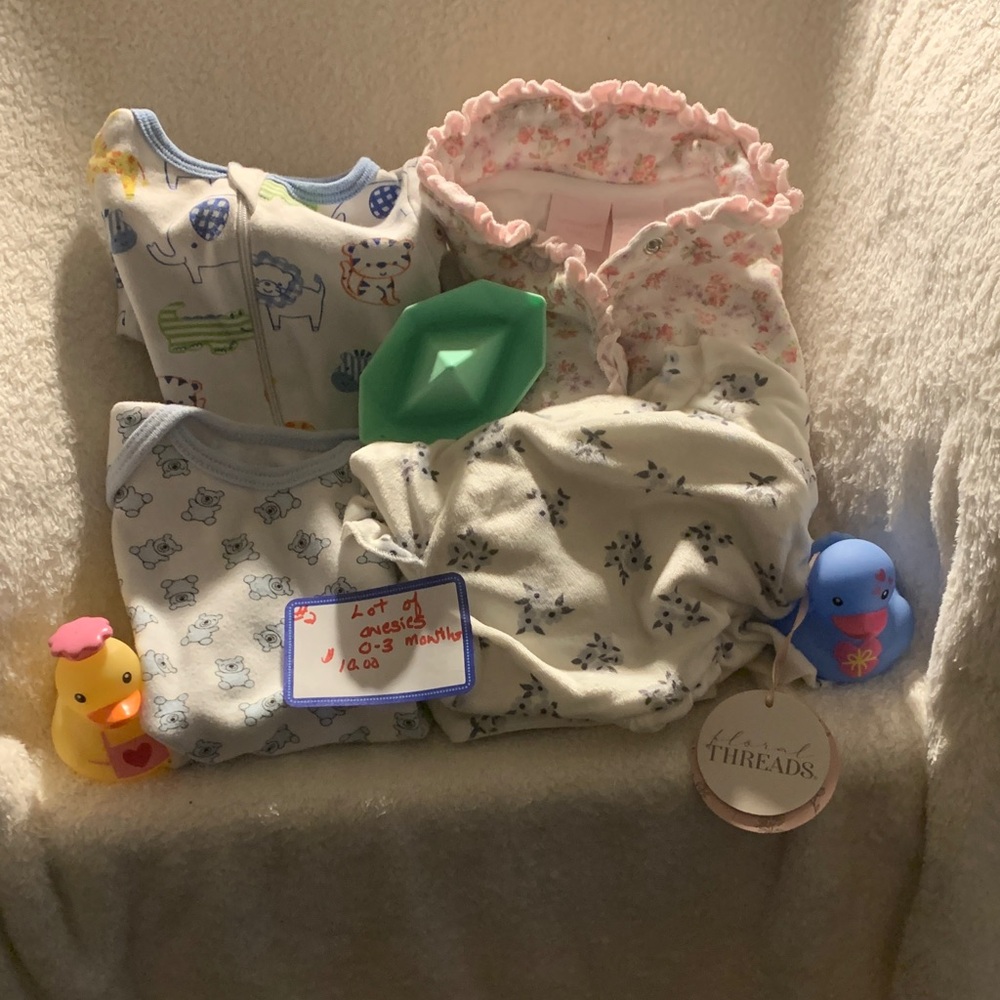 Carter's Assorted Baby One Pieces - Blue, Pink, White